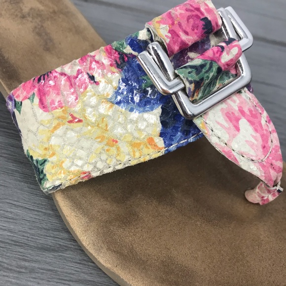 🖤Aerosoles Savvy leather sandals flip flops 8.5 - Picture 4 of 8